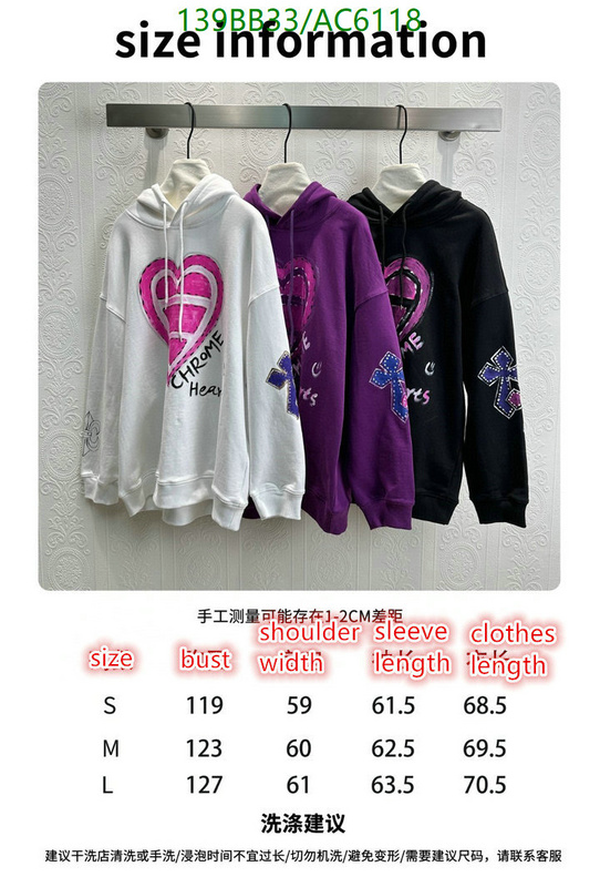 Chrome Hearts-Clothing Code: AC6118 $: 139USD