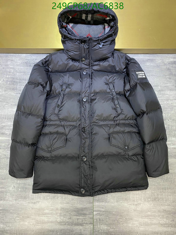 Burberry-Down jacket Men Code: AC6838 $: 249USD