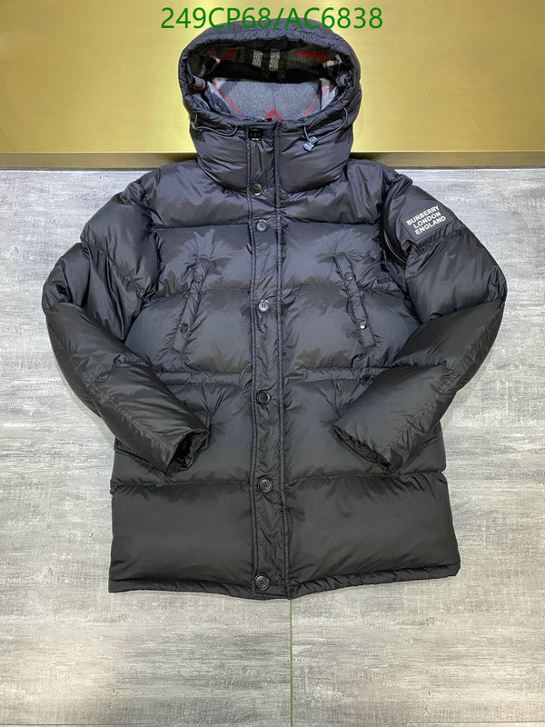 Burberry-Down jacket Men Code: AC6838 $: 249USD