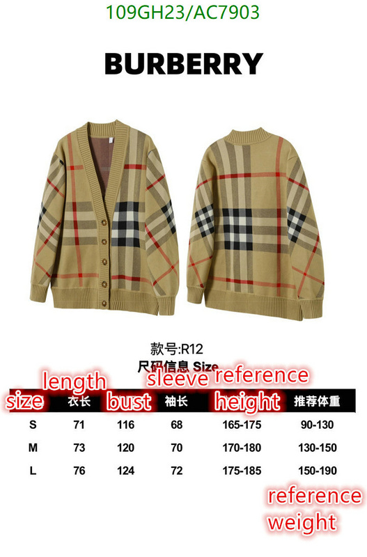 Burberry-Clothing Code: AC7903 $: 109USD