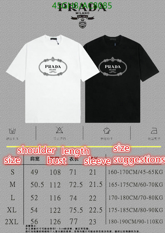 Prada-Clothing Code: AC8085 $: 45USD