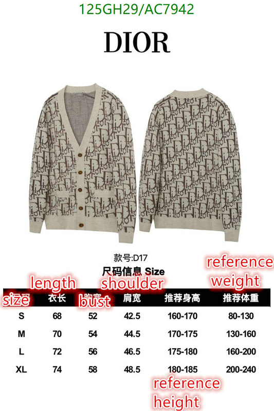 Dior-Clothing Code: AC7942 $: 125USD