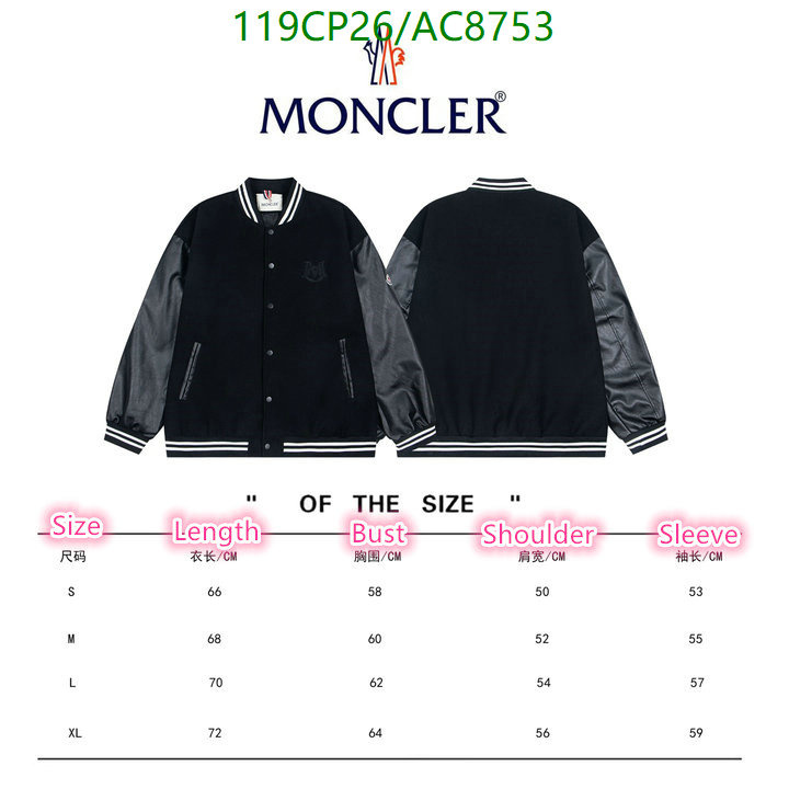 Moncler-Clothing Code: AC8753 $: 119USD