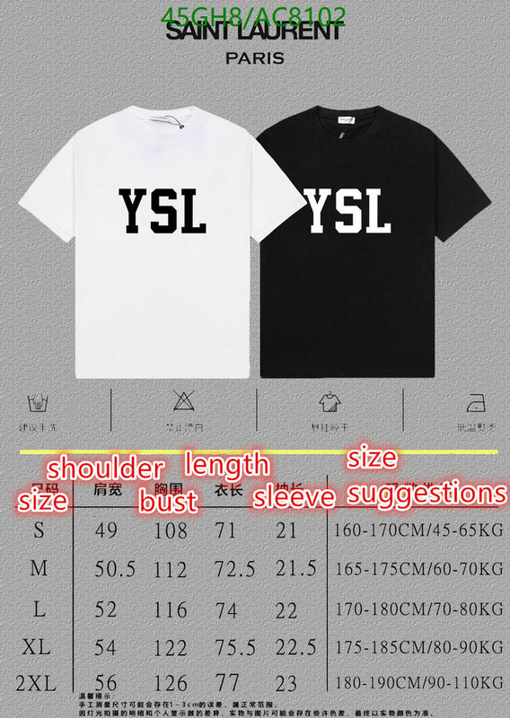 YSL-Clothing Code: AC8102 $: 45USD