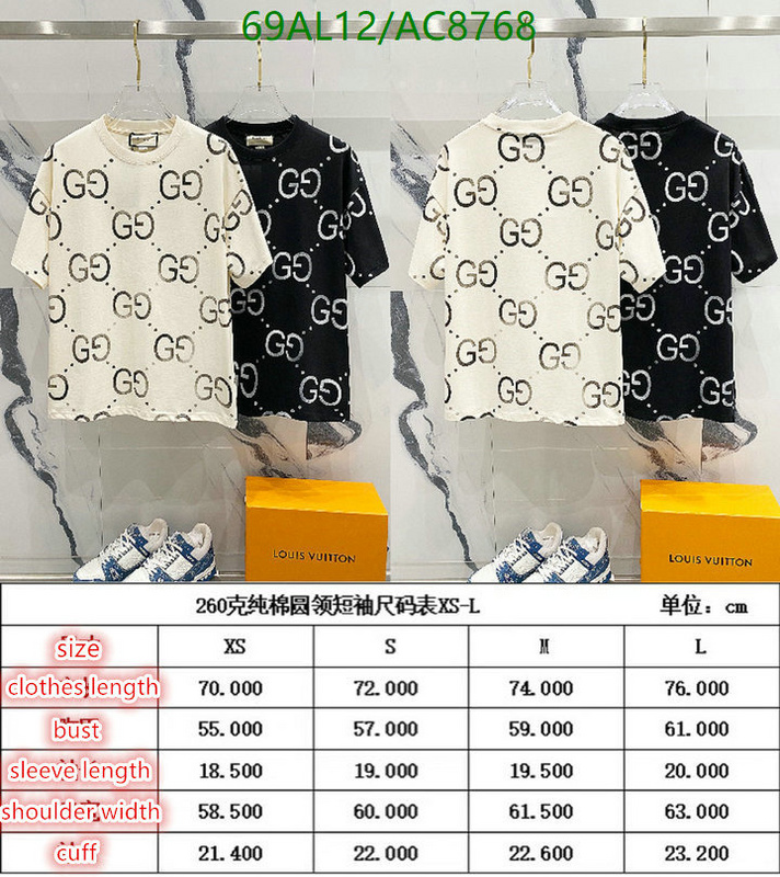 Gucci-Clothing Code: AC8768 $: 69USD