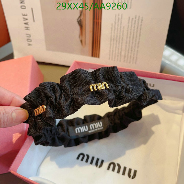 MIU MIU-Headband Code: AA9260 $: 29USD