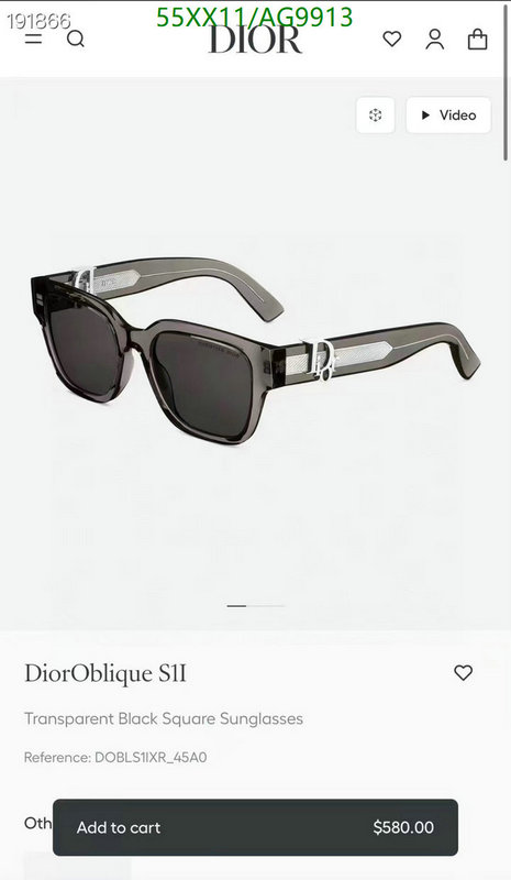 Dior-Glasses Code: AG9913 $: 55USD