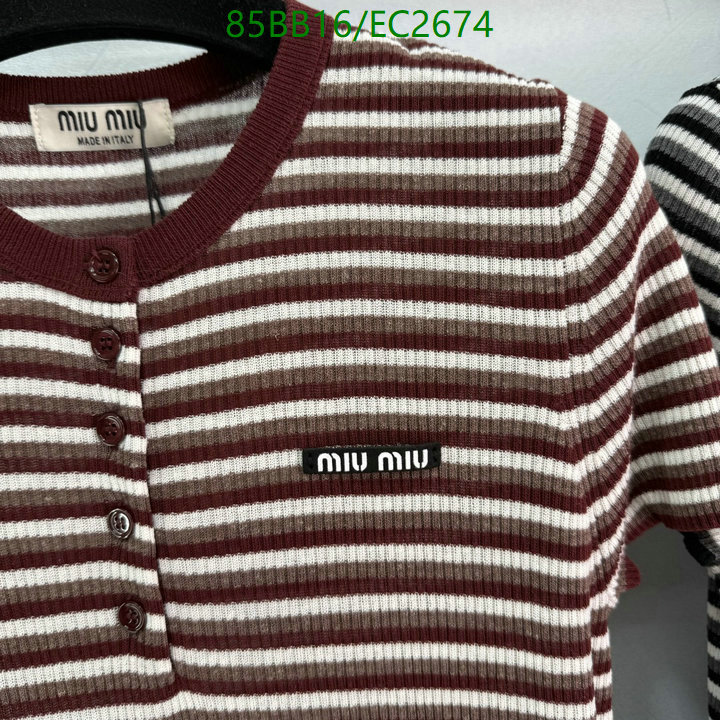 MIUMIU-Clothing Code: EC2674 $: 85USD