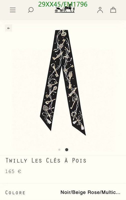 Hermes-Scarf Code: EM1796 $: 29USD