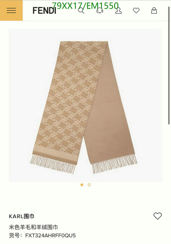 Fendi-Scarf Code: EM1550 $: 79USD