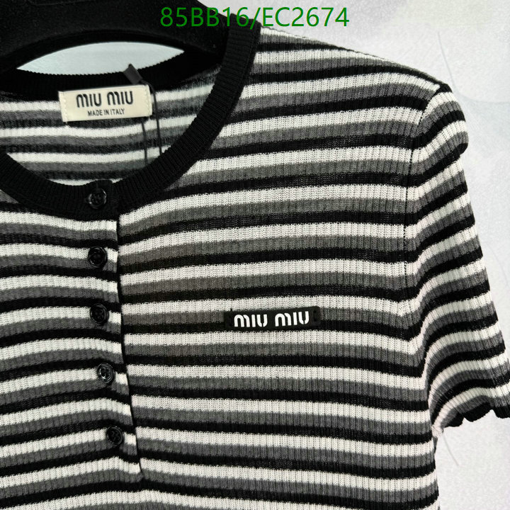 MIUMIU-Clothing Code: EC2674 $: 85USD