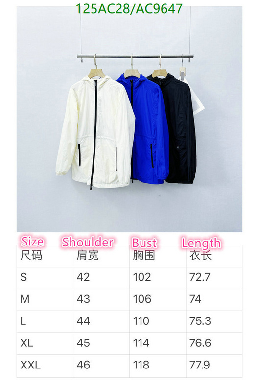 Burberry-Clothing Code: AC9647 $: 125USD
