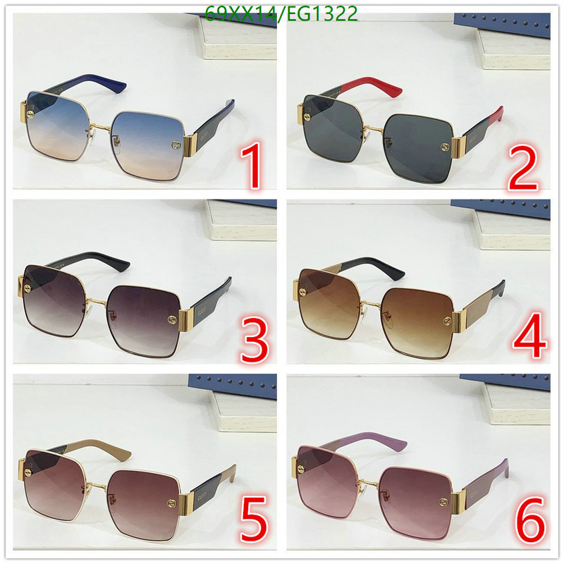 Gucci-Glasses Code: EG1322 $: 69USD