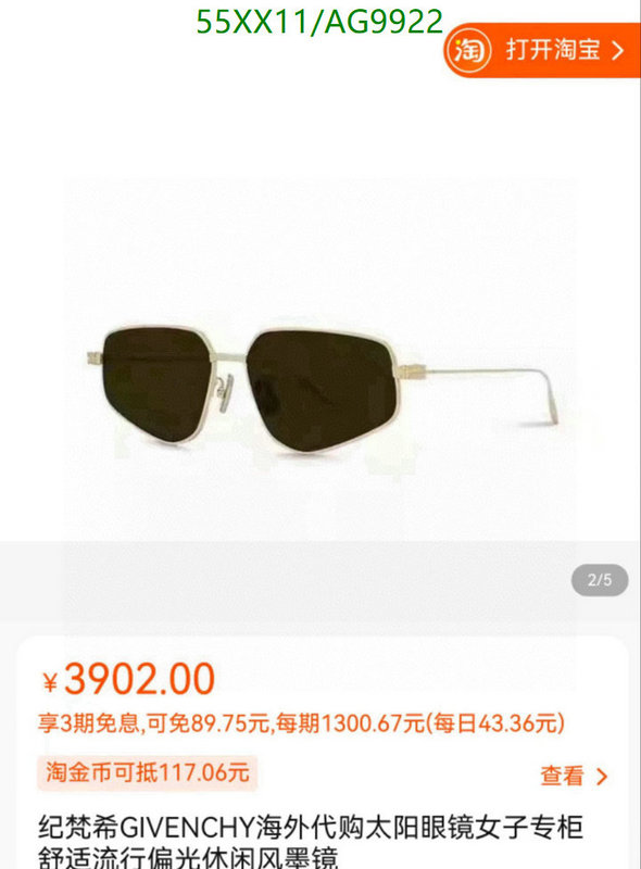 Givenchy-Glasses Code: AG9922 $: 55USD