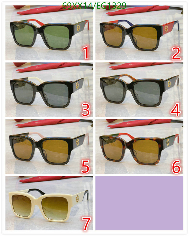 Gucci-Glasses Code: EG1329 $: 69USD