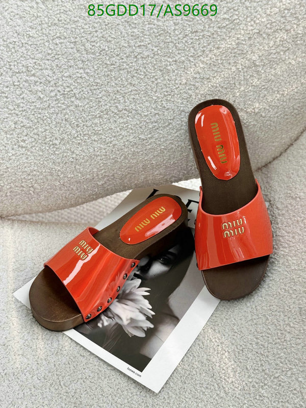 Miu Miu-Women Shoes Code: AS9669 $: 85USD