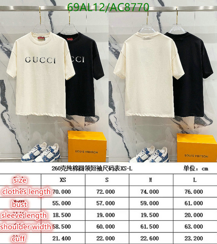 Gucci-Clothing Code: AC8770 $: 69USD