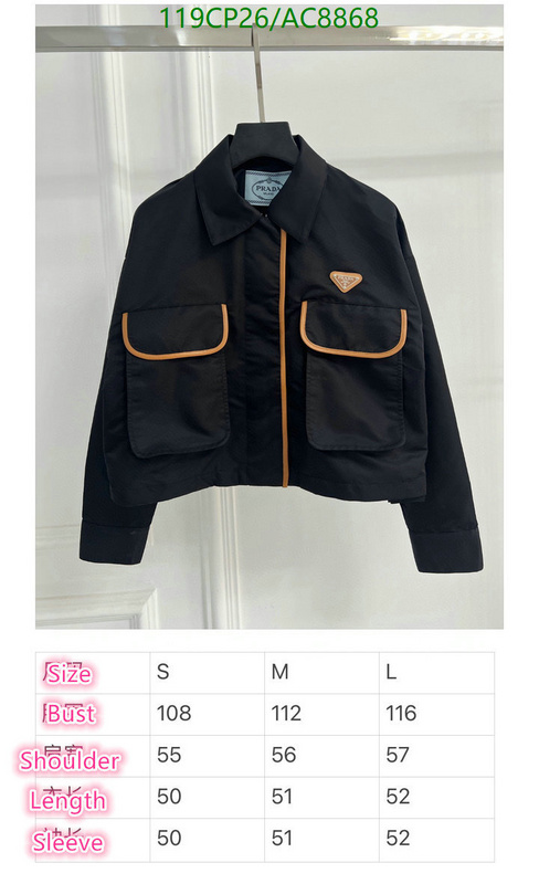 Prada-Clothing Code: AC8868 $: 119USD