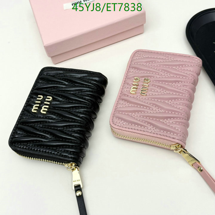 Miu Miu-Wallet-4A Quality Code: ET7838 $: 45USD