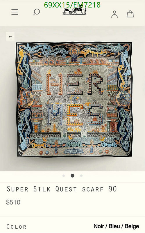 Hermes-Scarf Code: EM7218 $: 69USD