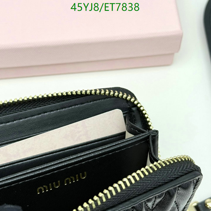 Miu Miu-Wallet-4A Quality Code: ET7838 $: 45USD