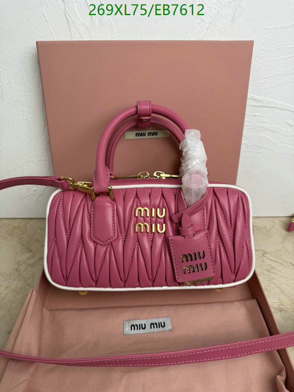 Miu Miu-Bag-Mirror Quality Code: EB7612 $: 269USD