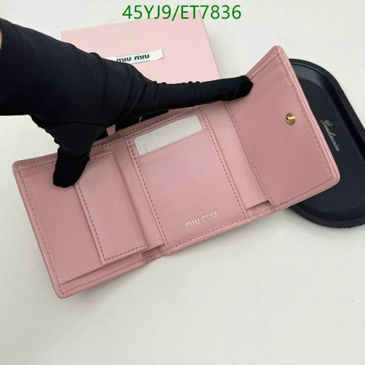 Miu Miu-Wallet-4A Quality Code: ET7836 $: 45USD
