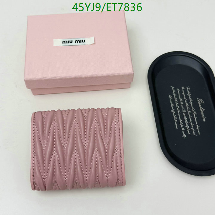 Miu Miu-Wallet-4A Quality Code: ET7836 $: 45USD