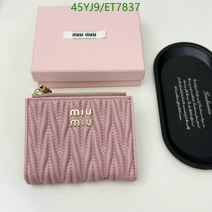 Miu Miu-Wallet-4A Quality Code: ET7837 $: 45USD