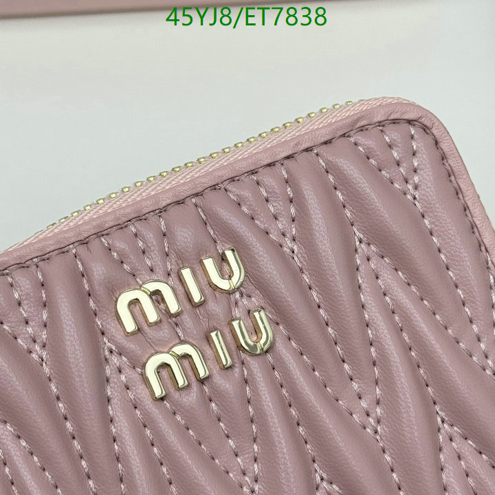 Miu Miu-Wallet-4A Quality Code: ET7838 $: 45USD