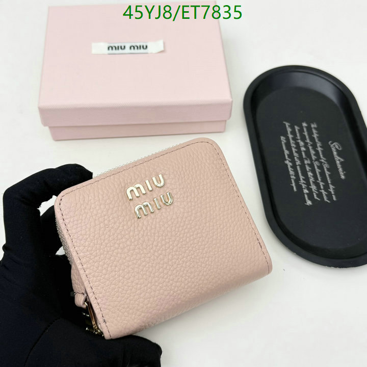 Miu Miu-Wallet-4A Quality Code: ET7835 $: 45USD