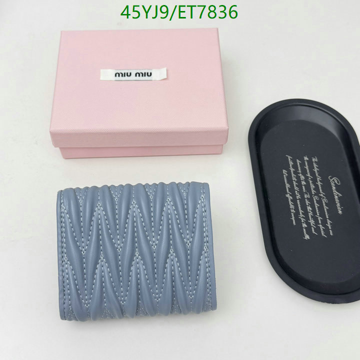 Miu Miu-Wallet-4A Quality Code: ET7836 $: 45USD