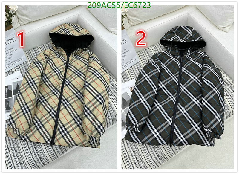 Burberry-Down jacket Women Code: EC6723 $: 209USD