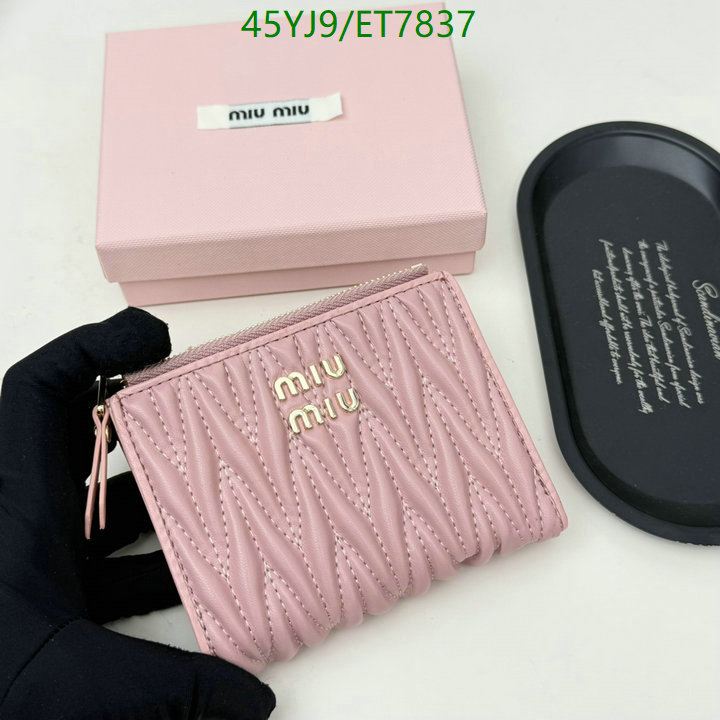 Miu Miu-Wallet-4A Quality Code: ET7837 $: 45USD
