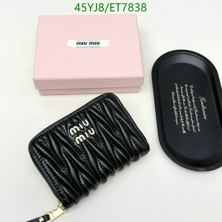 Miu Miu-Wallet-4A Quality Code: ET7838 $: 45USD