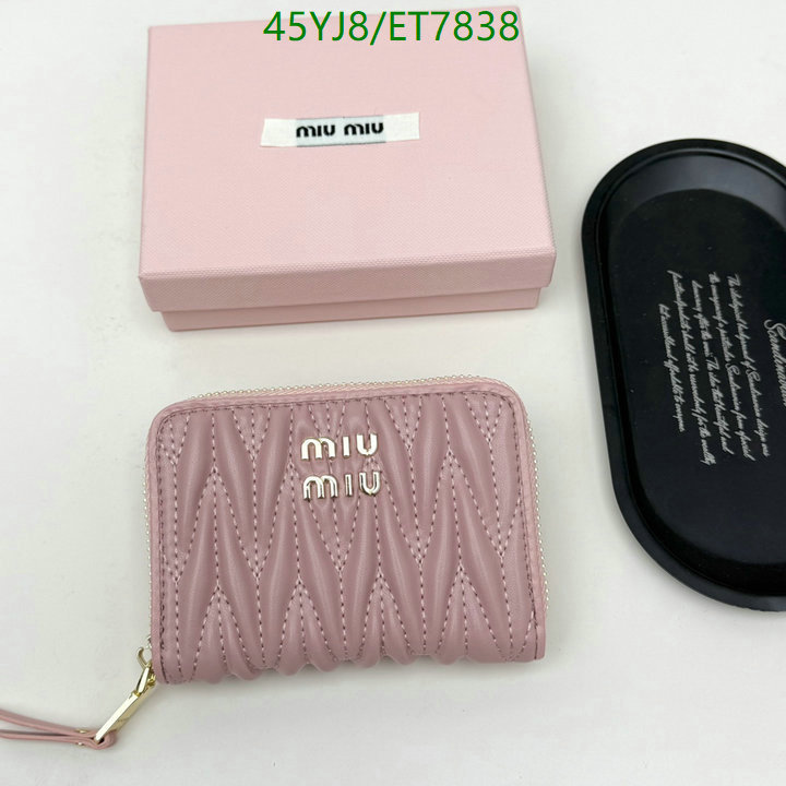 Miu Miu-Wallet-4A Quality Code: ET7838 $: 45USD