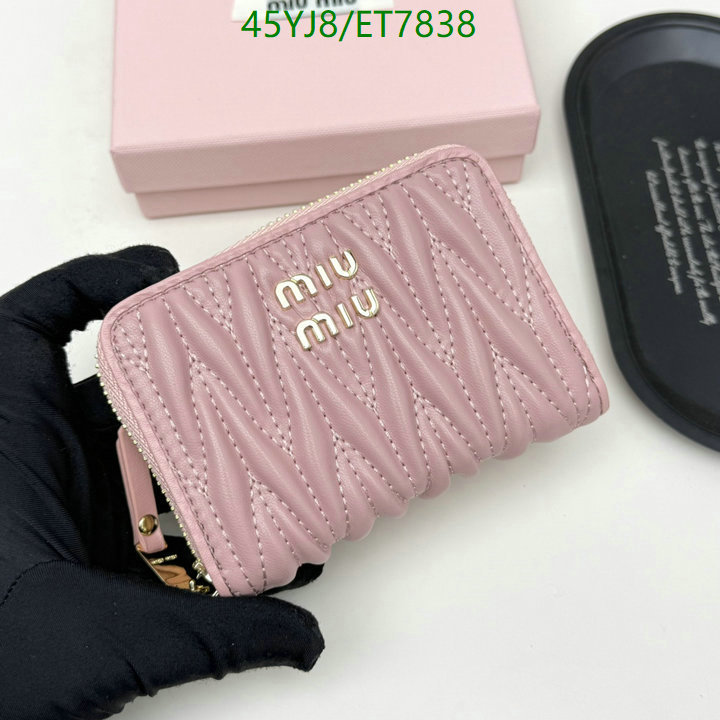 Miu Miu-Wallet-4A Quality Code: ET7838 $: 45USD