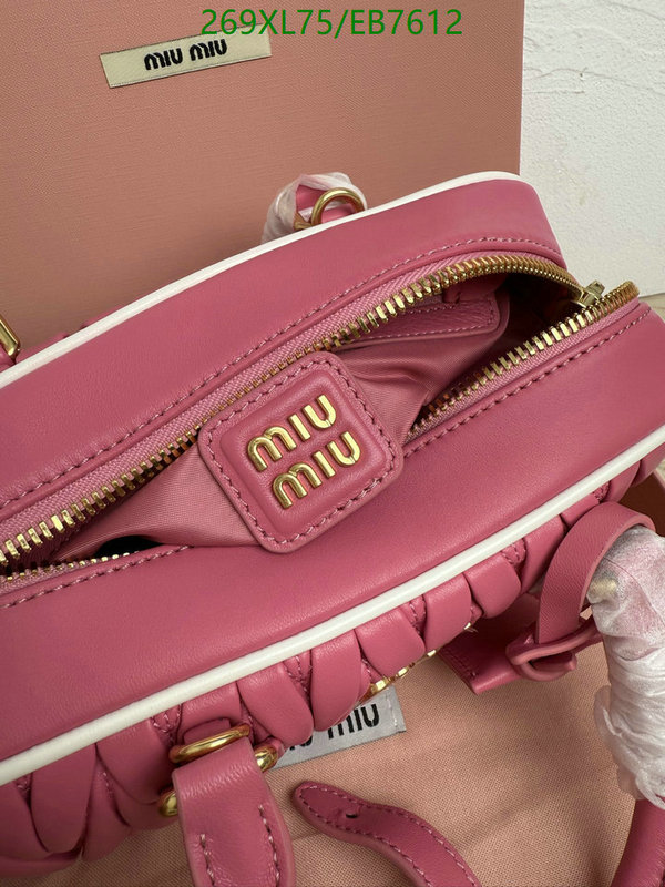 Miu Miu-Bag-Mirror Quality Code: EB7612 $: 269USD