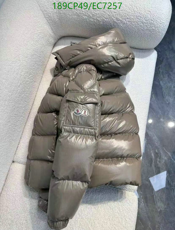 Moncler-Down jacket Men Code: EC7257 $: 189USD