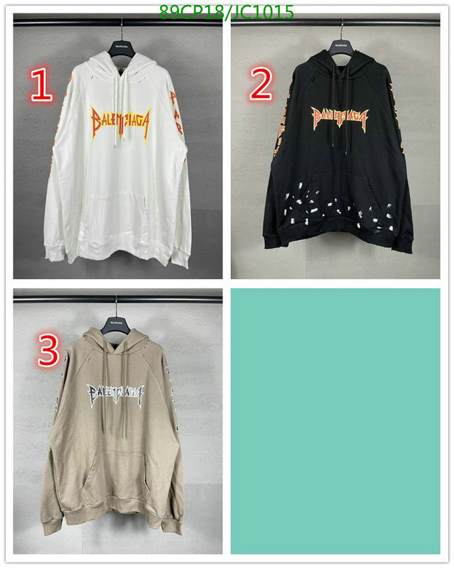 Balenciaga-Clothing Code: JC1015 $: 89USD