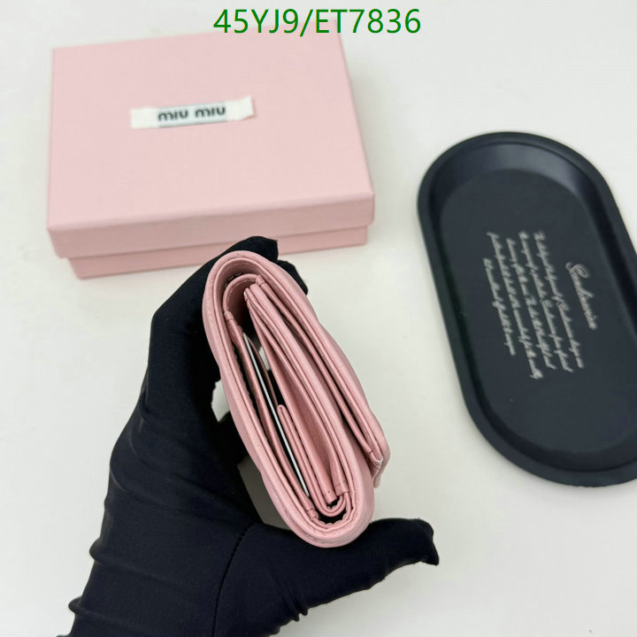 Miu Miu-Wallet-4A Quality Code: ET7836 $: 45USD