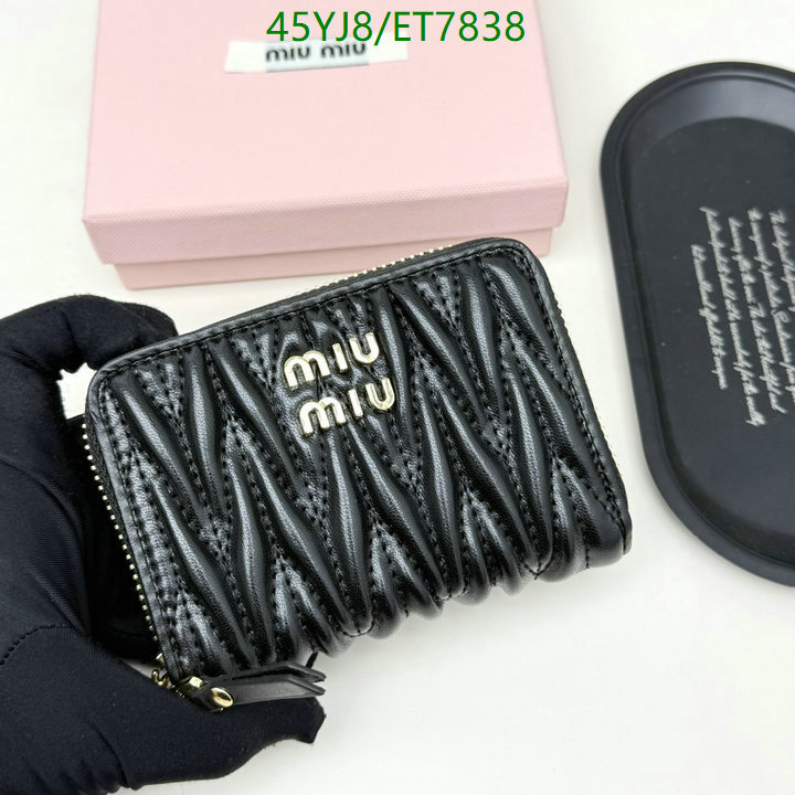 Miu Miu-Wallet-4A Quality Code: ET7838 $: 45USD