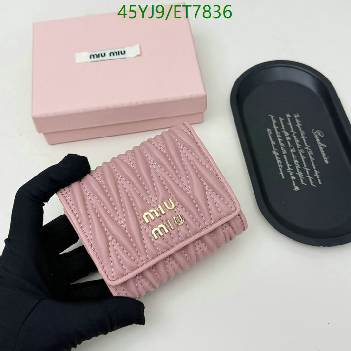 Miu Miu-Wallet-4A Quality Code: ET7836 $: 45USD