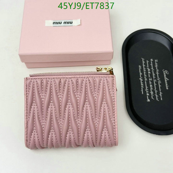 Miu Miu-Wallet-4A Quality Code: ET7837 $: 45USD