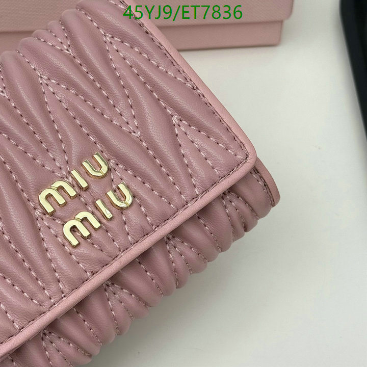Miu Miu-Wallet-4A Quality Code: ET7836 $: 45USD