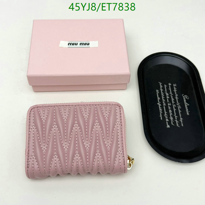 Miu Miu-Wallet-4A Quality Code: ET7838 $: 45USD