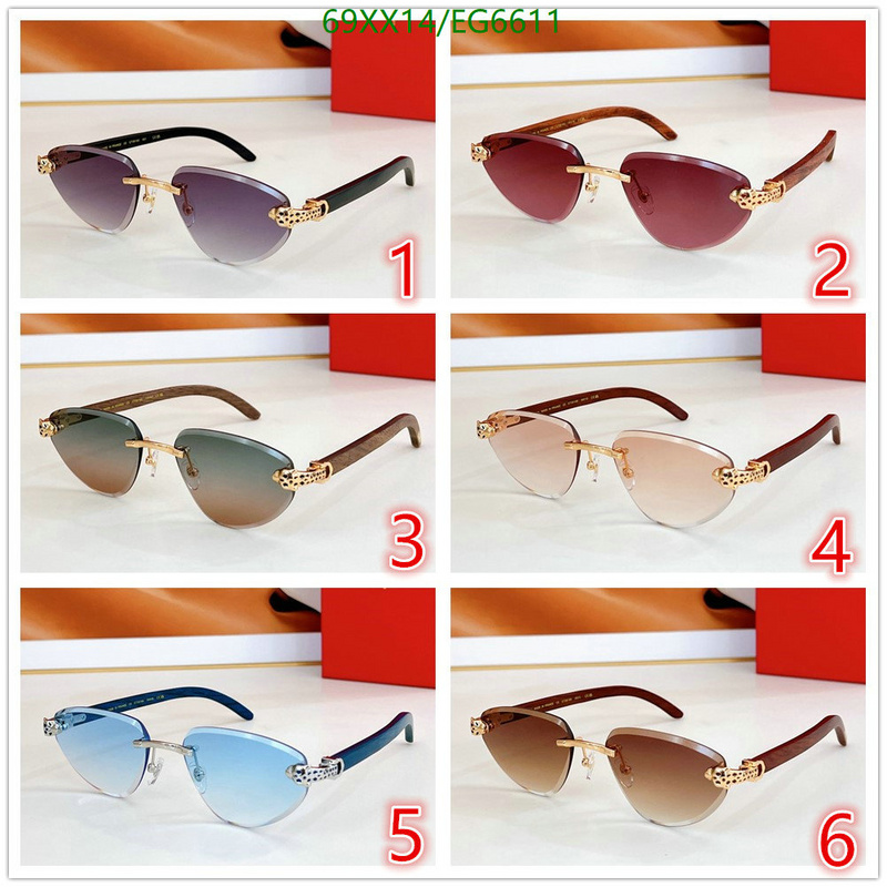 Cartier-Glasses Code: EG6611 $: 69USD