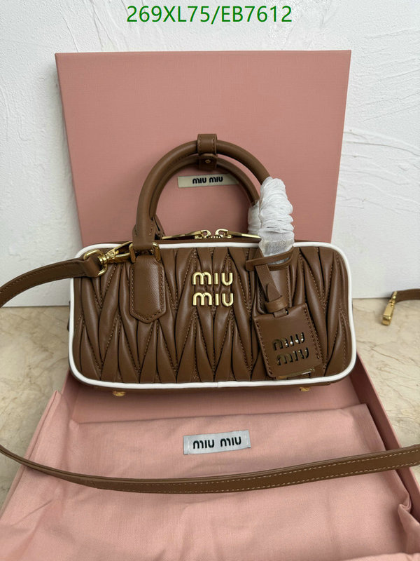 Miu Miu-Bag-Mirror Quality Code: EB7612 $: 269USD