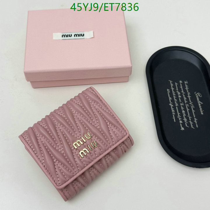 Miu Miu-Wallet-4A Quality Code: ET7836 $: 45USD
