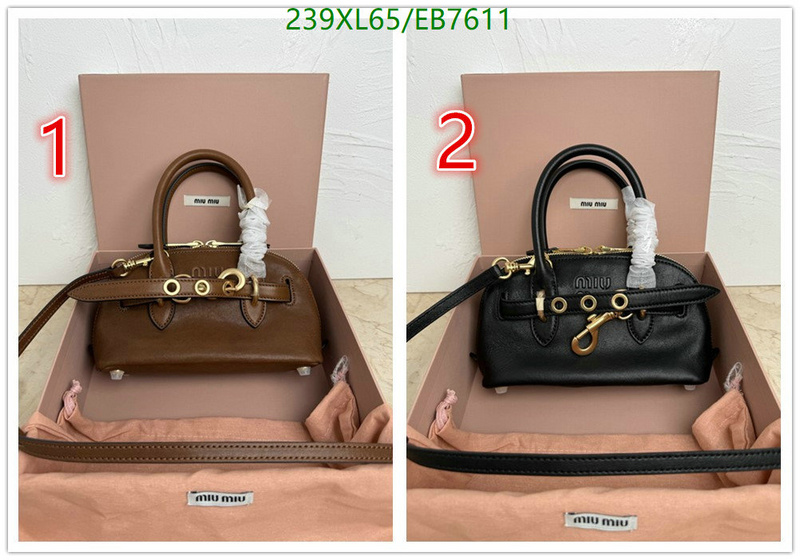 Miu Miu-Bag-Mirror Quality Code: EB7611 $: 239USD